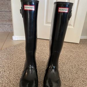 Size 9 Hunter Boots Black